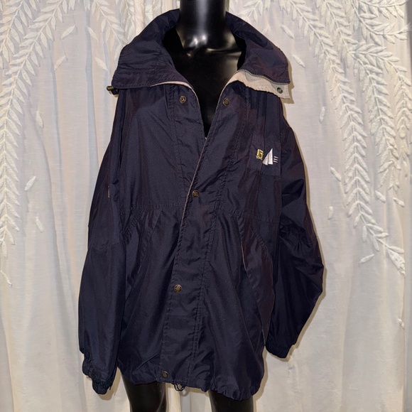 Vintage Line 7 RF Yachting Navy Windbreaker Jacket - L - Picture 5 of 16